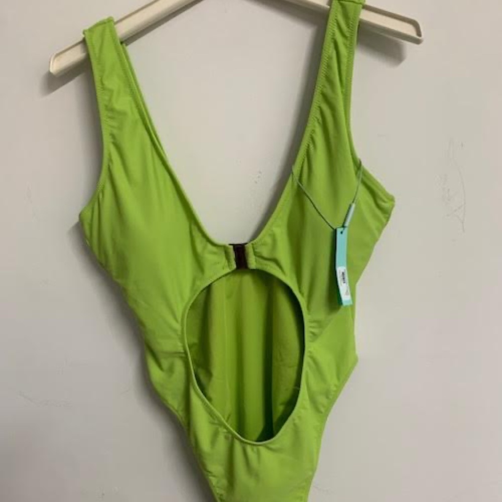 Fashion Nova Neon Green One Piece Swimsuit